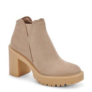 DOLCE VITA Cashe H₂o Waterproof Bootie In Dune Suede | Size 7